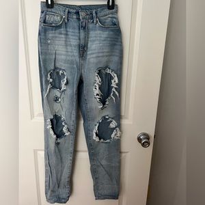 BDG high rise distressed jeans